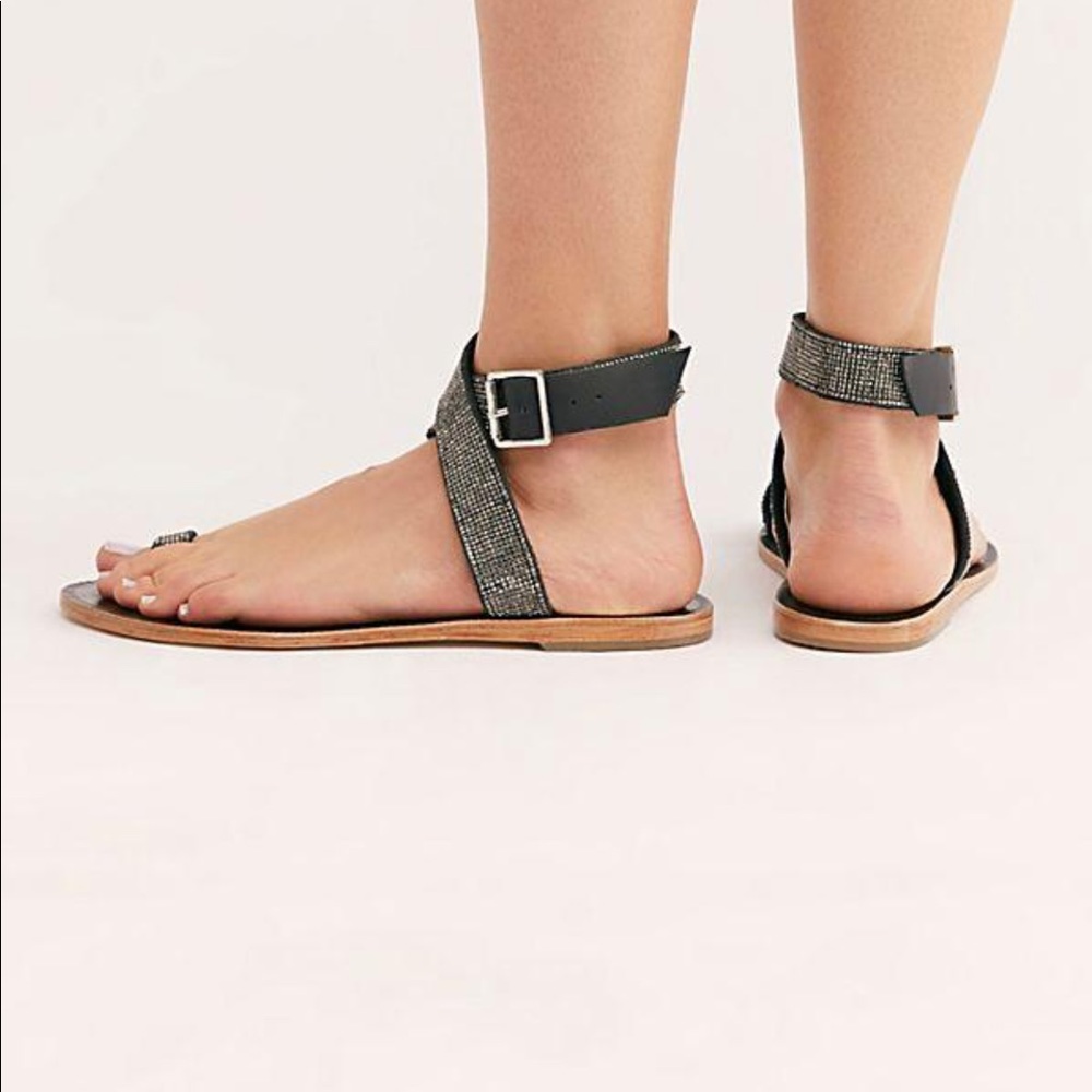 Free People Sunset Cruise Sandal (Gunmetal)